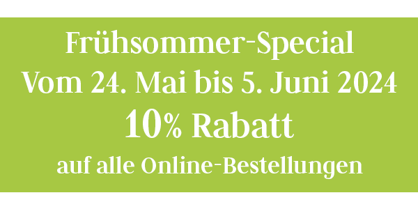 Frühsommer-Special Rabattaktion für Online-Bestellungen im Nahani-Shop